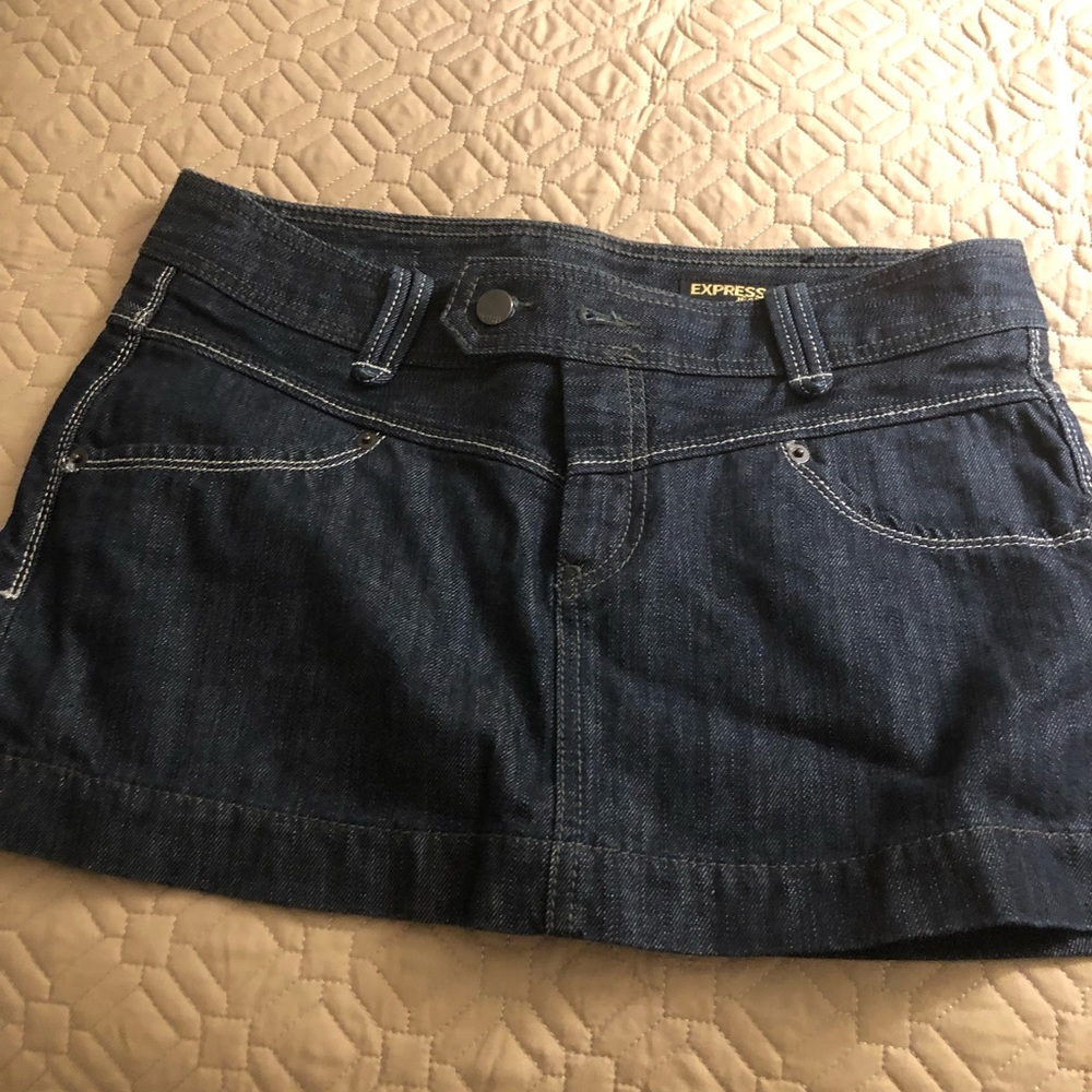 Express jean skirt